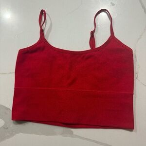 Garage: Cropped Red Tank Top